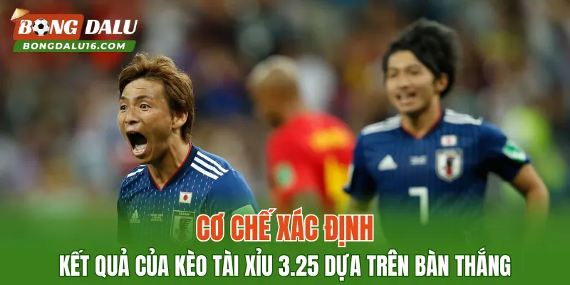 Cơ chế xác định kết quả của kèo Tài Xỉu 3.25 dựa trên bàn thắng