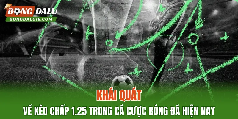 Khái quát về kèo chấp 1.25 trong cá cược bóng đá hiện nay